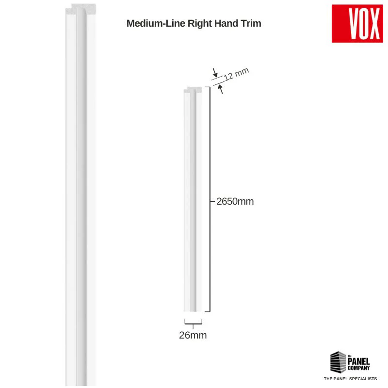 Vox Linerio White Slat Panel Trim | Multiple Variants Available - Image 8