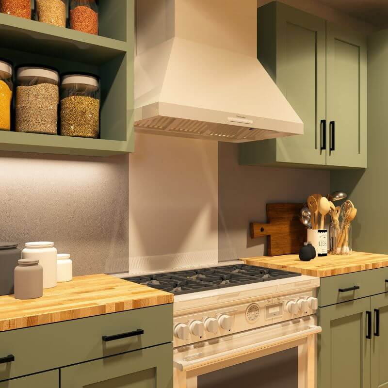 White Hob Splashback - Eldhaus - Image 3